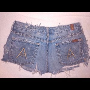 7 For All Mankind Distressed Shorts